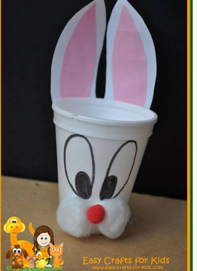 Fun To Make Cute Little Bunny Craft With Paper Cup