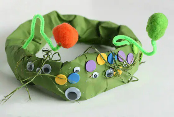 Fun-To-Make Halloween Monster Hat Craft Idea For Kids