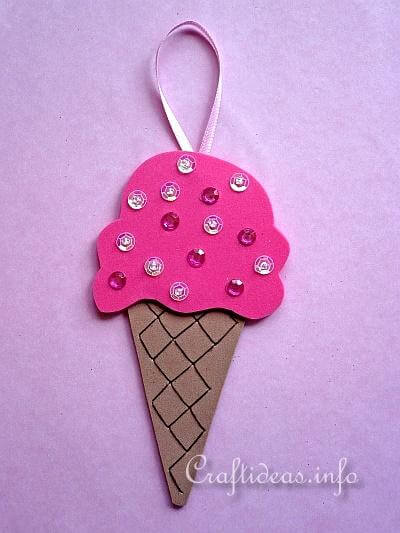 Ice Cream Beads Pattern Crafts For Kids