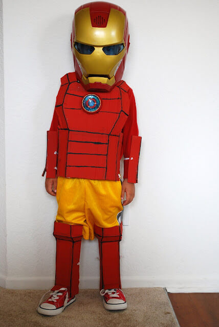 Fun To Make Ironman Costume With A Bold Look Superhero Costume DIY Ideas for Kids