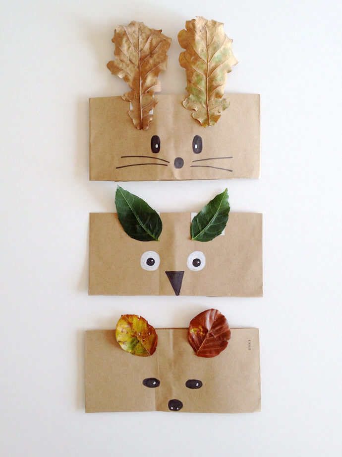 Fun-To-Make Leafy Crown Craft Idea With Paper Bags