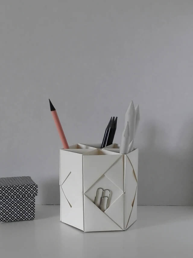 Fun To Make Pen Holder Using Construction Paper For Kids