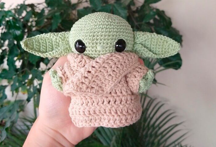 Fun To Make Small Crochet Yoda For Kids