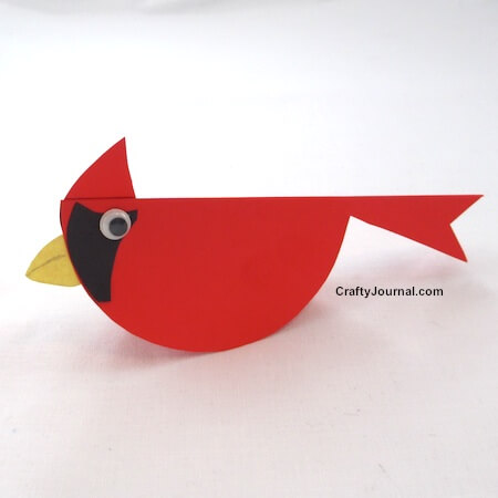 Funny Rocking Cardinal Craft Idea For Kids Cardinal Craft For Kids