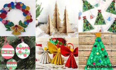 Glitter paper Christmas Decoration Ideas