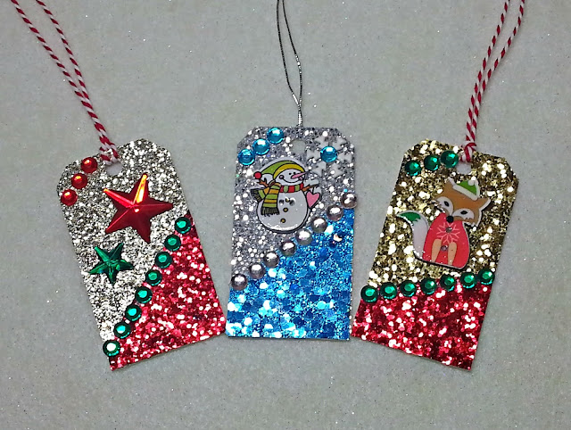 Handmade Amazing Glitter Paper Gift Tags For Kids To Make