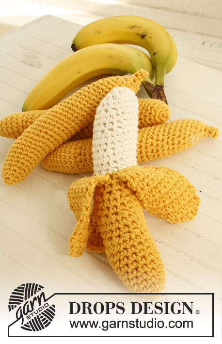 Handmade & Creative Banana Crochet Craft Ideas Crochet Fruits Patterns 
