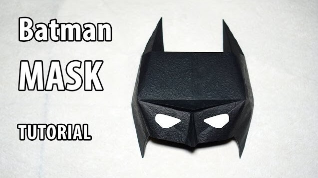 Handmade Batman Mask Craft Tutorial Using Paper