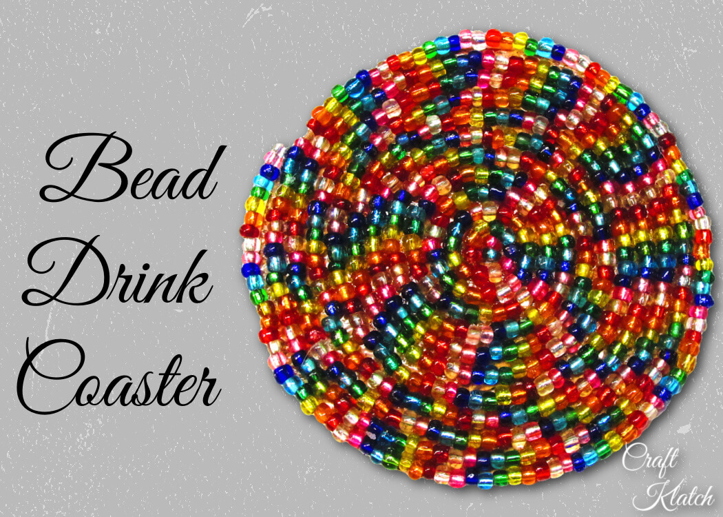 Handmade Beads Drink Coaster Craft Tutorial For Home Decor