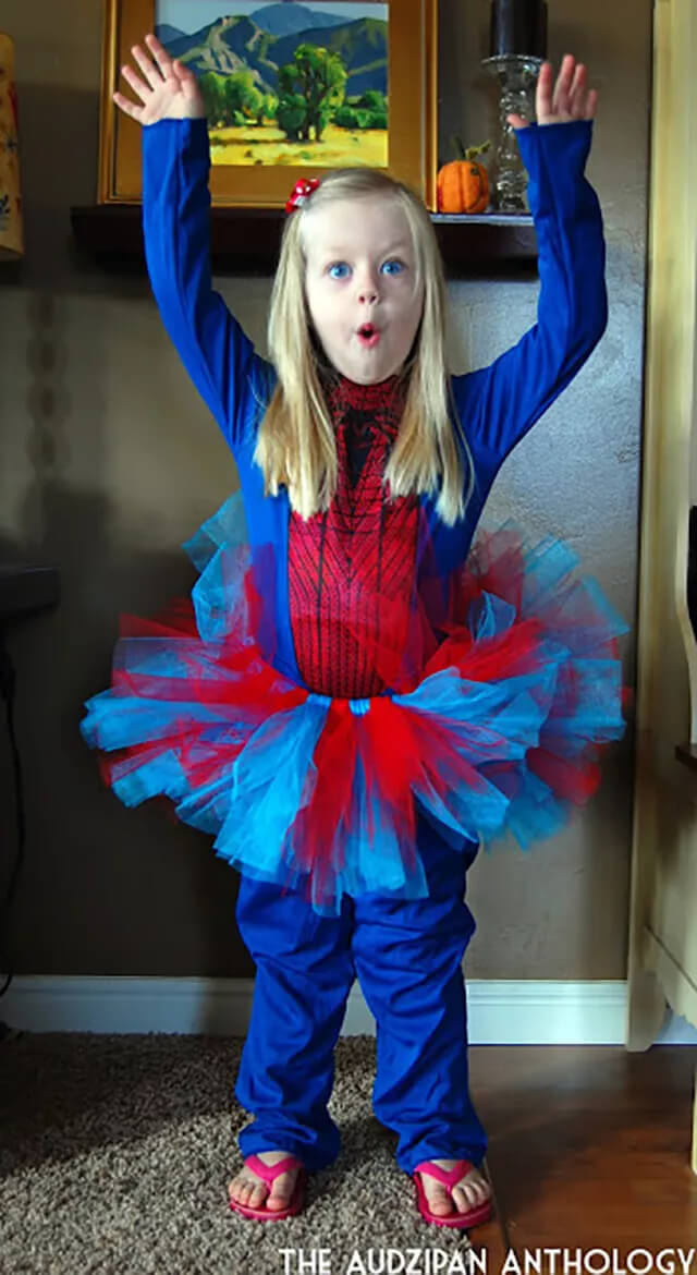 Handmade Beautiful Spiderman Girls Costume Ideas