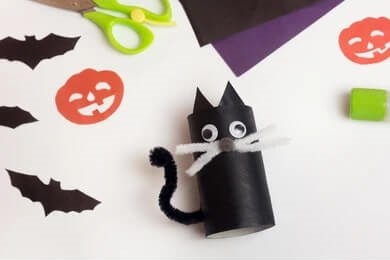 Handmade Black Cat Craft For Kids
