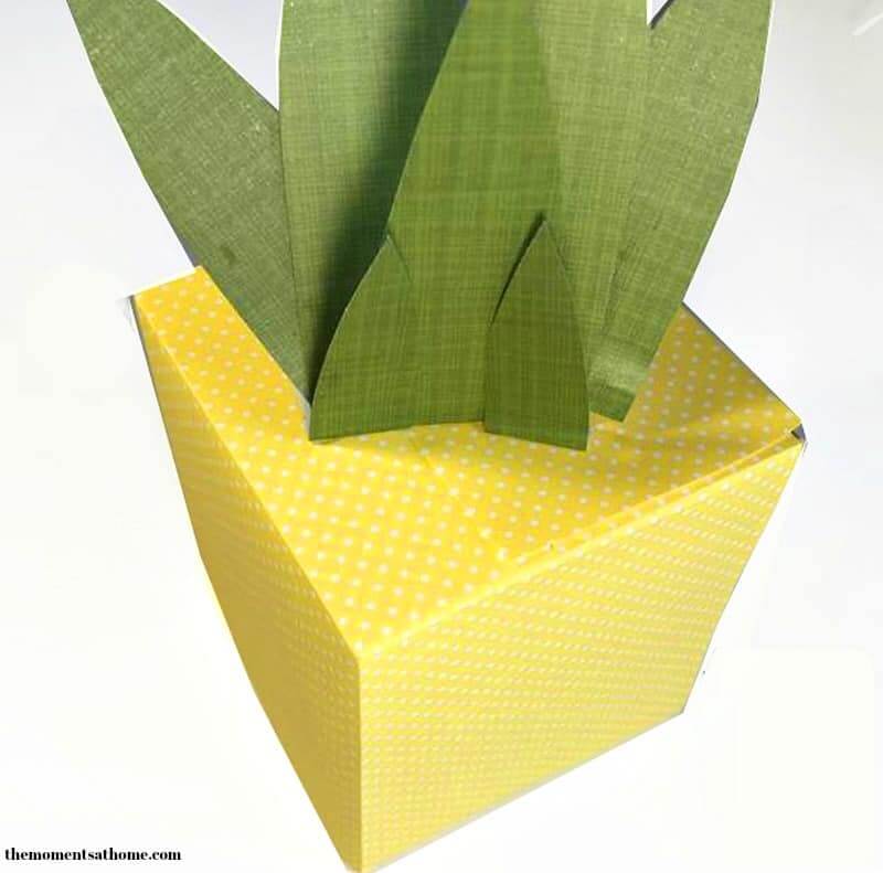 Handmade Creative Pineapple Craft Using Tissue Paper Box Tissue Box Origami Ideas 