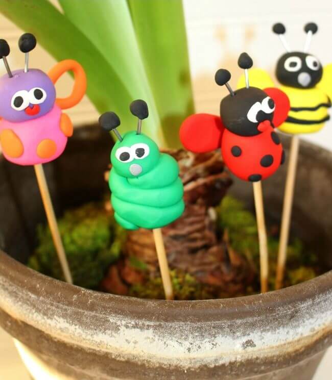 Handmade Cute Clay Bugs For Kids