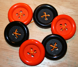 Handmade Halloween Button Bracelet Craft For Kids Halloween Button Crafts