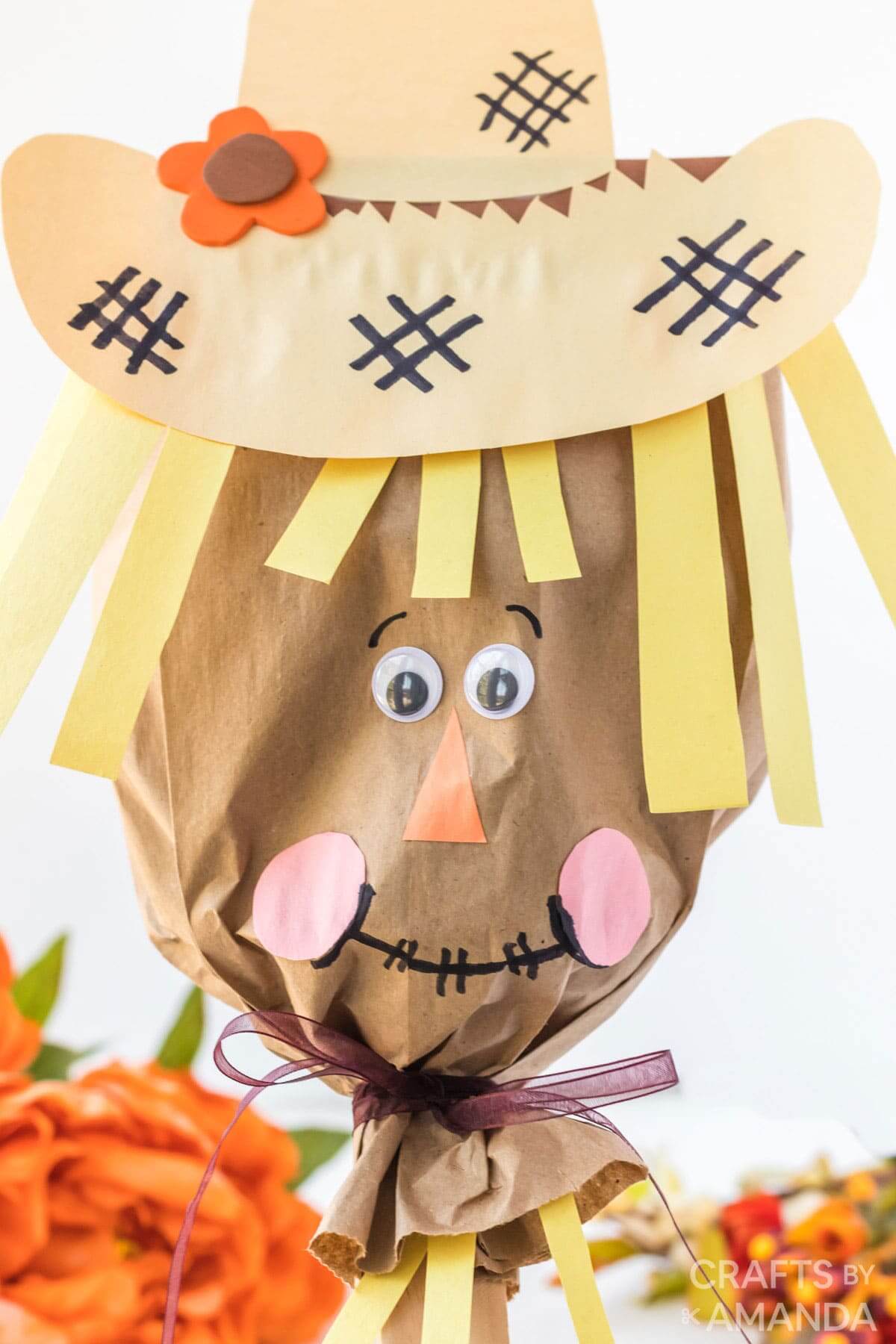 Handmade Paper Bag Scarecrow Paper Craft Idea For Preschoolers Scarecrow Craft Ideas 