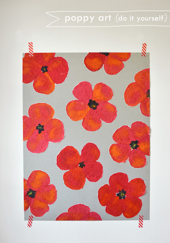 Handmade Poppy Flowers Art & Craft Project With Coffee FiltersRed Crafts For Preschoolers