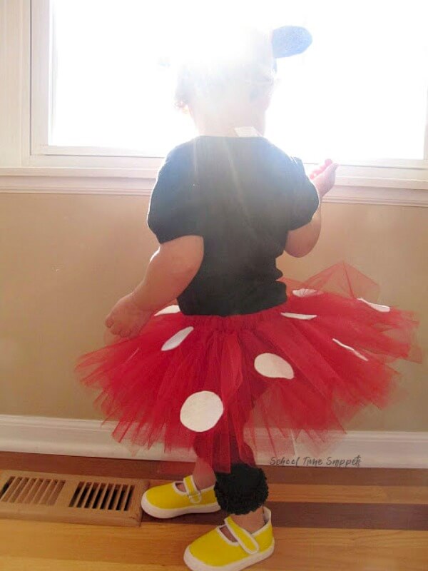 Handmade Simple Minnie Mouse Dress For Toddlers