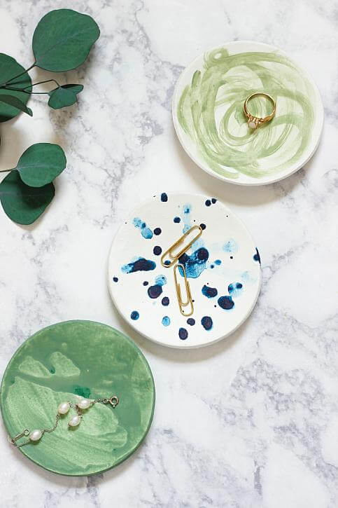 Handmade Trinket Dishes Using Air Dry Clay