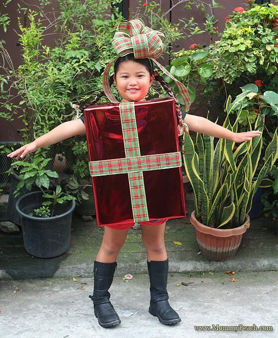 Handmade Unique Gift Wrap Costume For Kids
