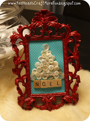 Handmade Vintage Button Christmas Tree Craft For Home Decor