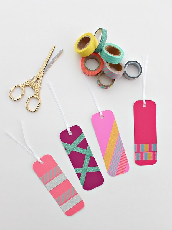 Handmade Washi Tape Craft For Bookmarks Washi Tape bookmark crafts