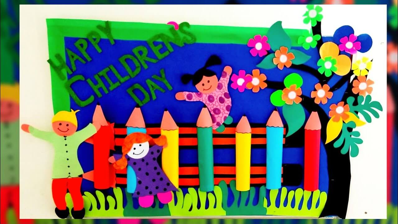 Happy-Happy Children's Day Classroom Decoration Idea