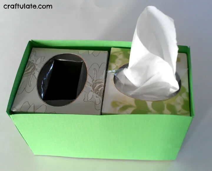 Homemade Crafty Train Box For Keeping Tissues Tissue Box Origami Ideas 