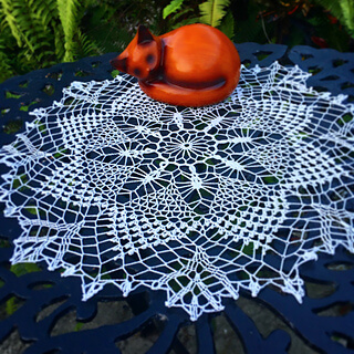 Homemade Crochet Doily Pattern For Table Decoration
