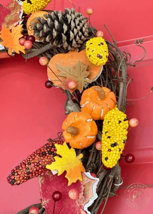 Homemade DIY Fall Wreath With Clay For Toddlersair dry clay projects for kids
