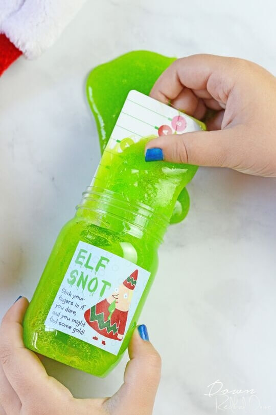 Homemade Elf Snot Gift Idea For Christmas Easy Elf Crafts For Kids