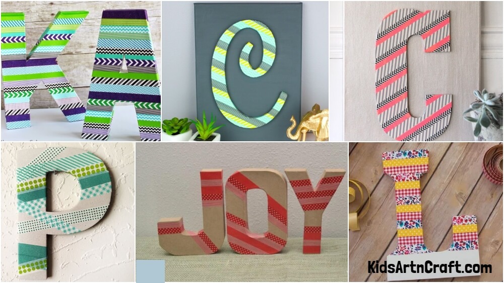 How to Make a Decorative Washi Tape Letter - Kids Art & Craft