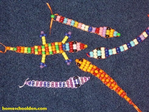 How To Make Snake & Lizard Out Of Pony Beads