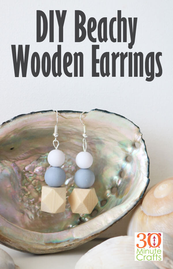 How To Make Wooden Earrings Craft in 30 Minutes DIY Wooden Bead Jewelry Crafts