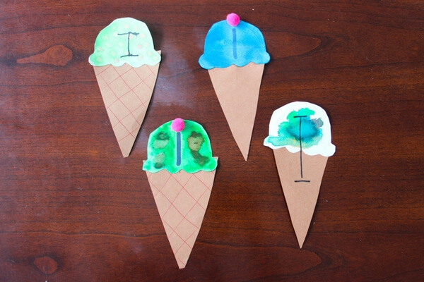 I For Ice cream Letter Craft Activity For KindergartnersAlphabet Crafts for Kindergarten