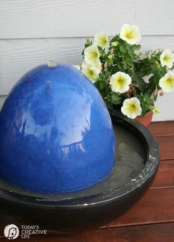 Indoor Cool Oval Shape Water Fountain DIY Ideas
