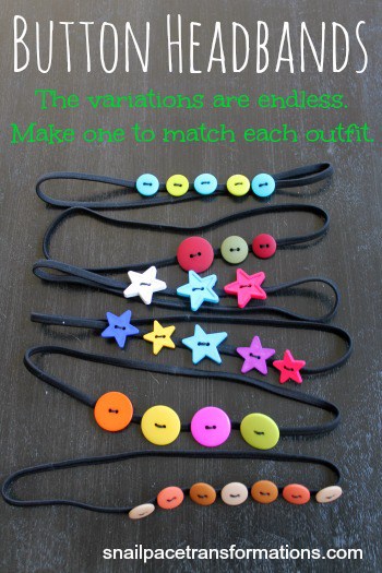 Inexpensive & Simple Button Headbands Craft For Kids How to Make A Headband With Buttons
