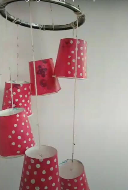 Innovative Paper Cup Wall Hanging DIY Crafts
