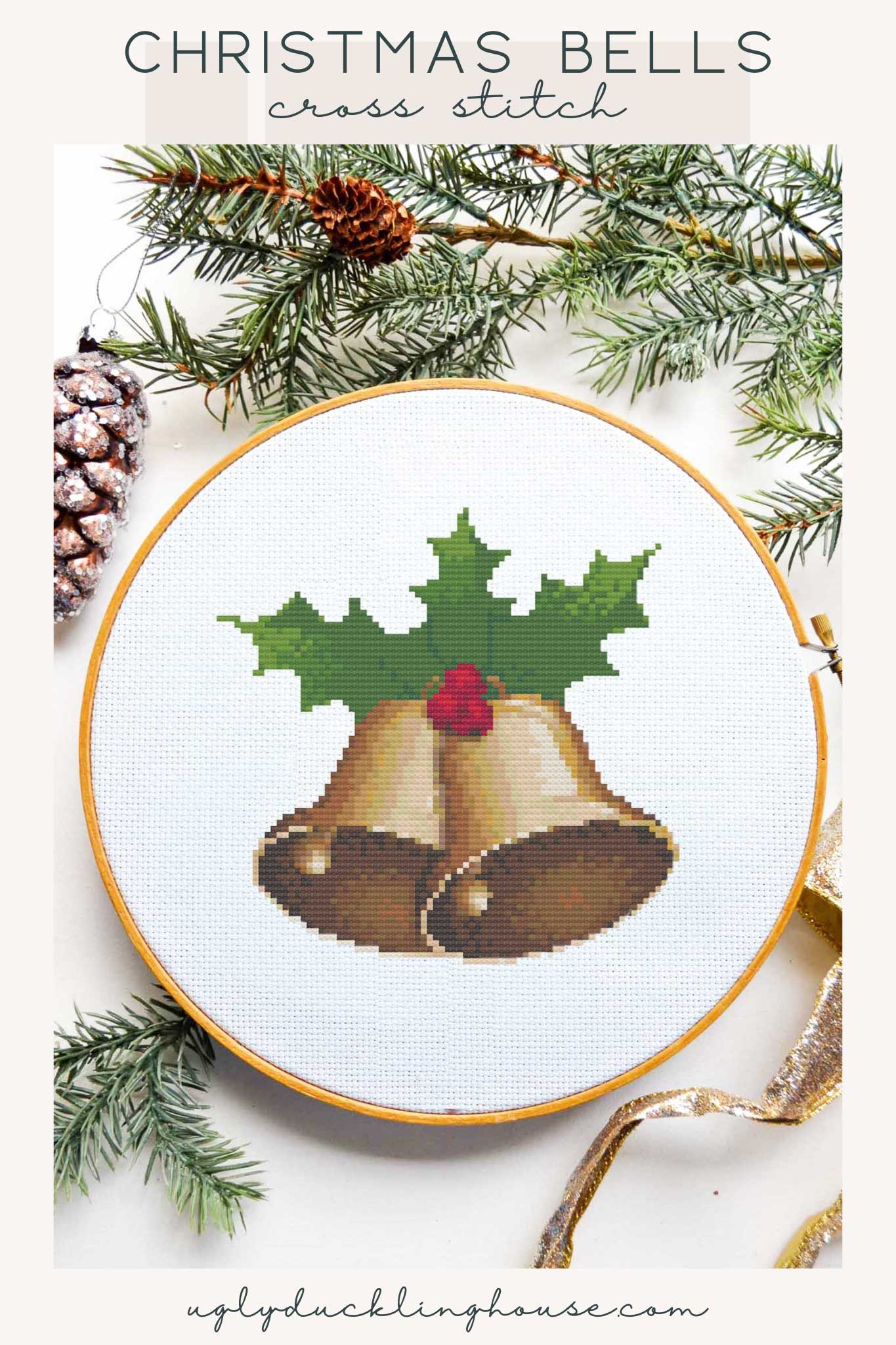Jingle Bell Cross Stich Pattern Idea For Christmas Eve