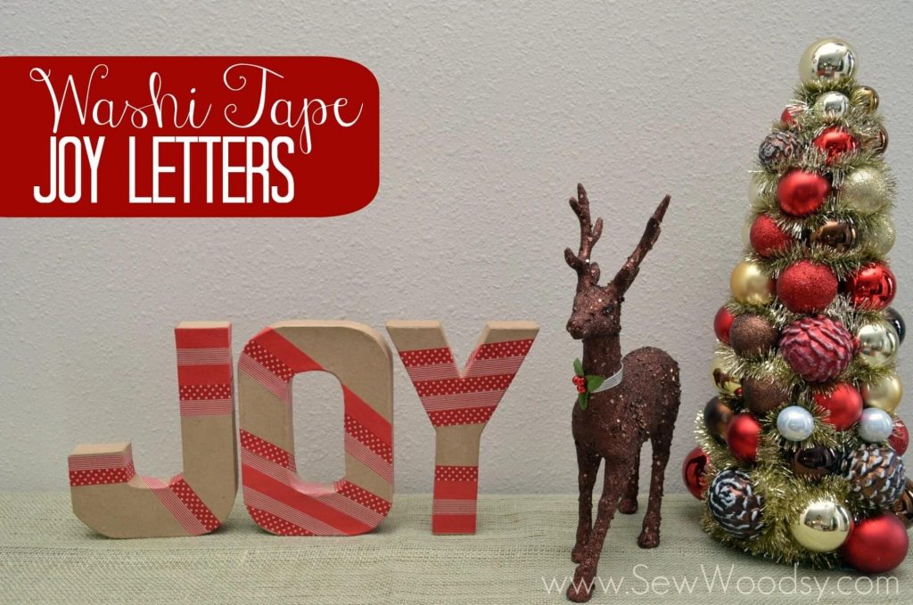 JOY Letter Washi Tape Craft For Decoration How to Make a Decorative Washi Tape Letter