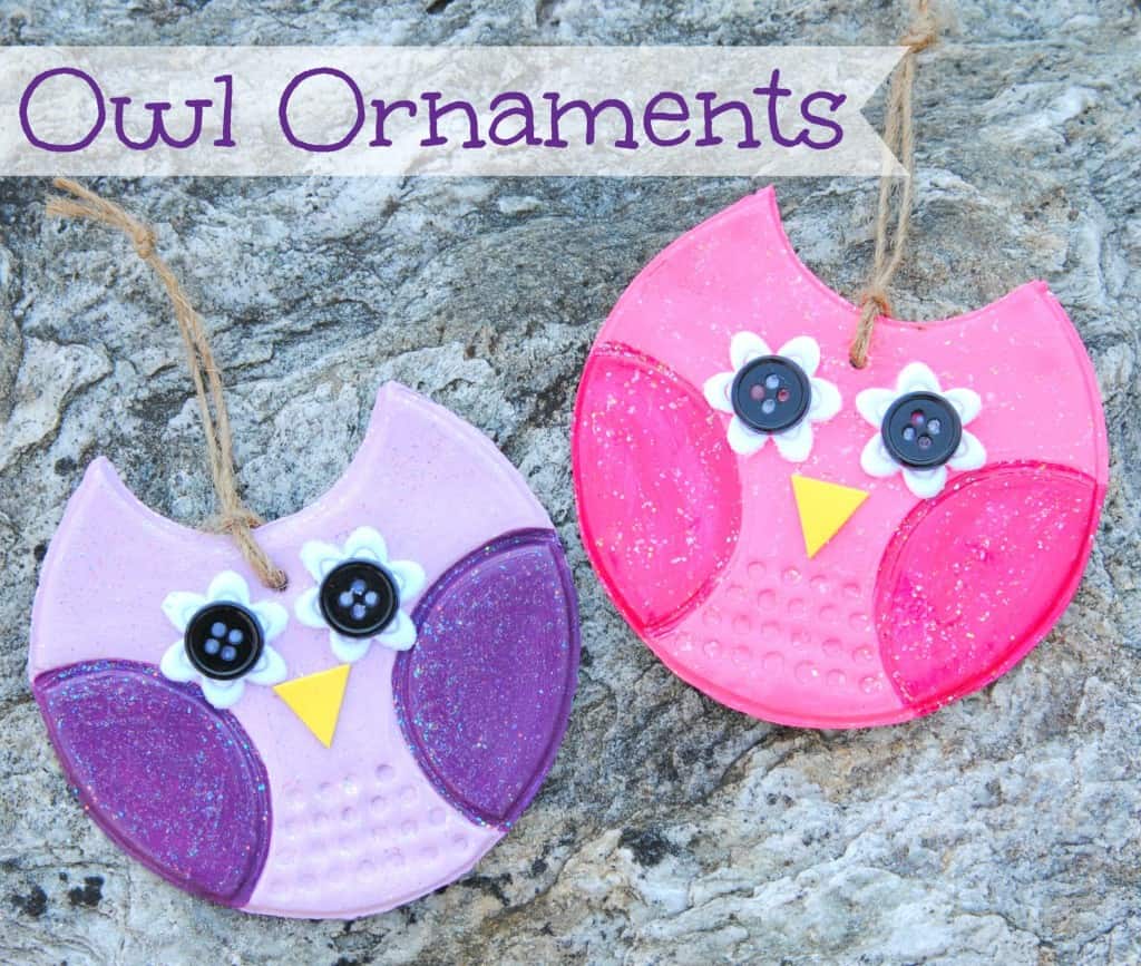 Joyful Cute Owl Clay Ornament Craft