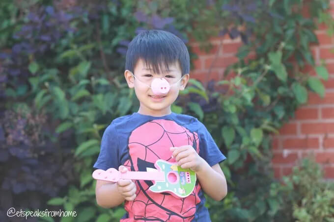 Joyful Egg Carton Peppa Pig Nose Idea For Kids Above 3-Year Old