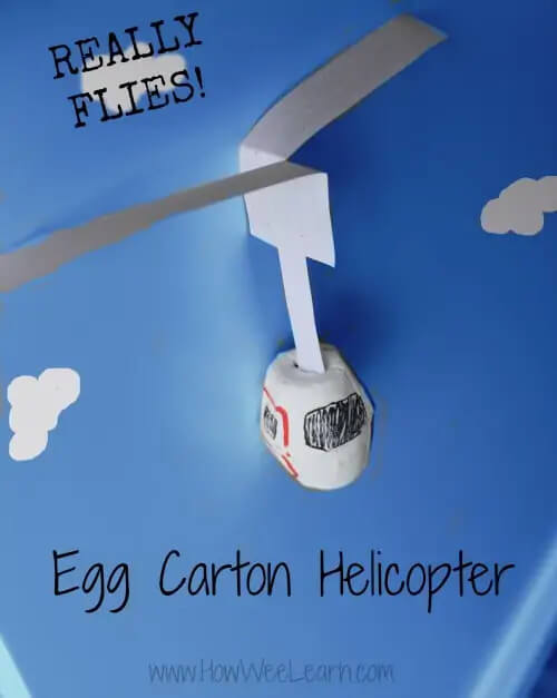 Joyful Flying Egg Carton Helicopter Craft Idea To Make Beautiful Egg Tray Craft Ideas For Kids