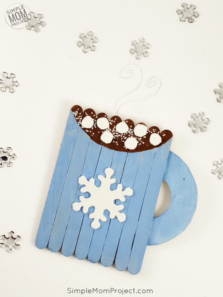 Joyful Popsicle Sticks Hot Chocolate Craft Idea For Kids Winter Crafts With Popsicle Stick 
