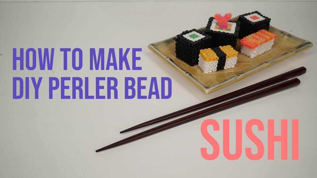 Learn To Make  Colorful  Beads Craft For  Kids Tasty Sushi Perler Bead Patterns