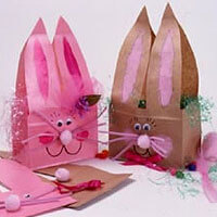 Let's Craft Our Paper Bag Into A Cute Bunny