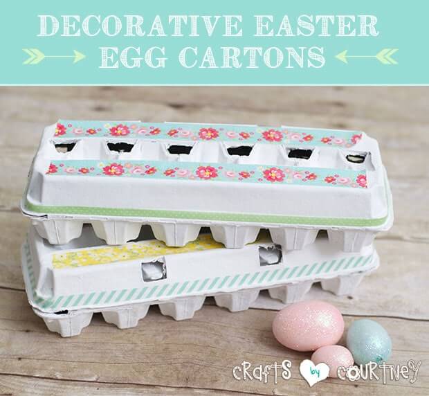 Let's Decorate The Egg Cartons With Washi Tape On Easter