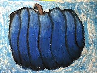 Let's Draw A Simple Pumpkin With Tempera Paint Sticks