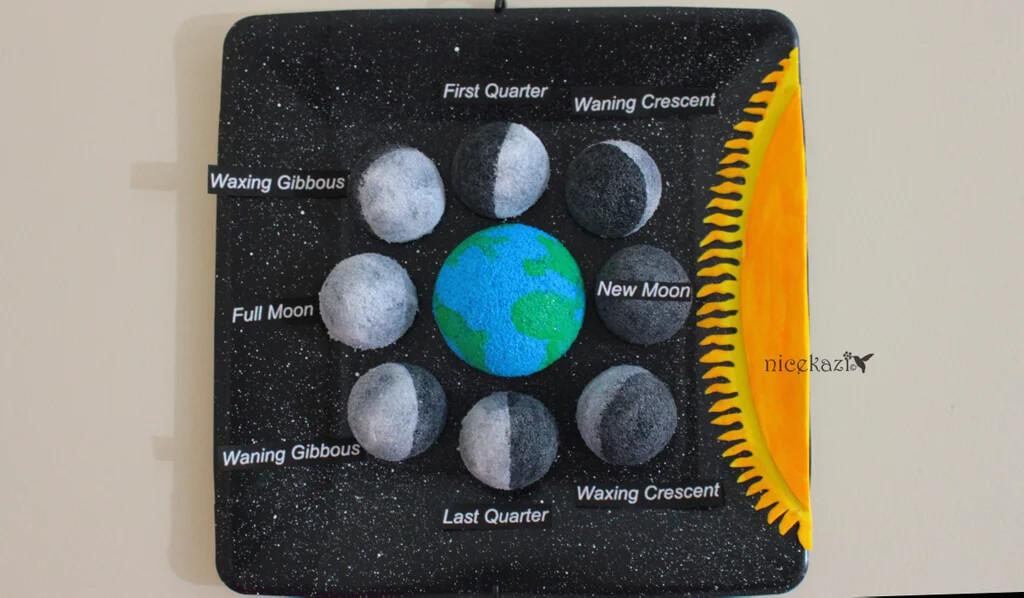 Let's Learn Moon Phases With Easy Styrofoam Activity IdeaStyrofoam Ball Science Projects 