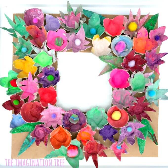 Let's Make A Beautiful Photo Frame Using Egg Cartons