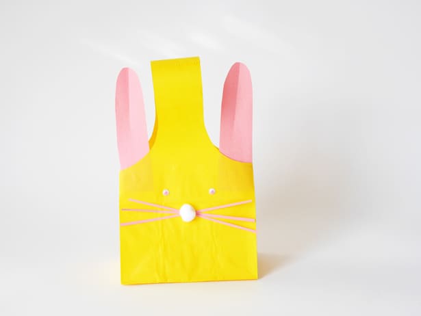Let's Make A Bunny Treat bag Using Paper Bag